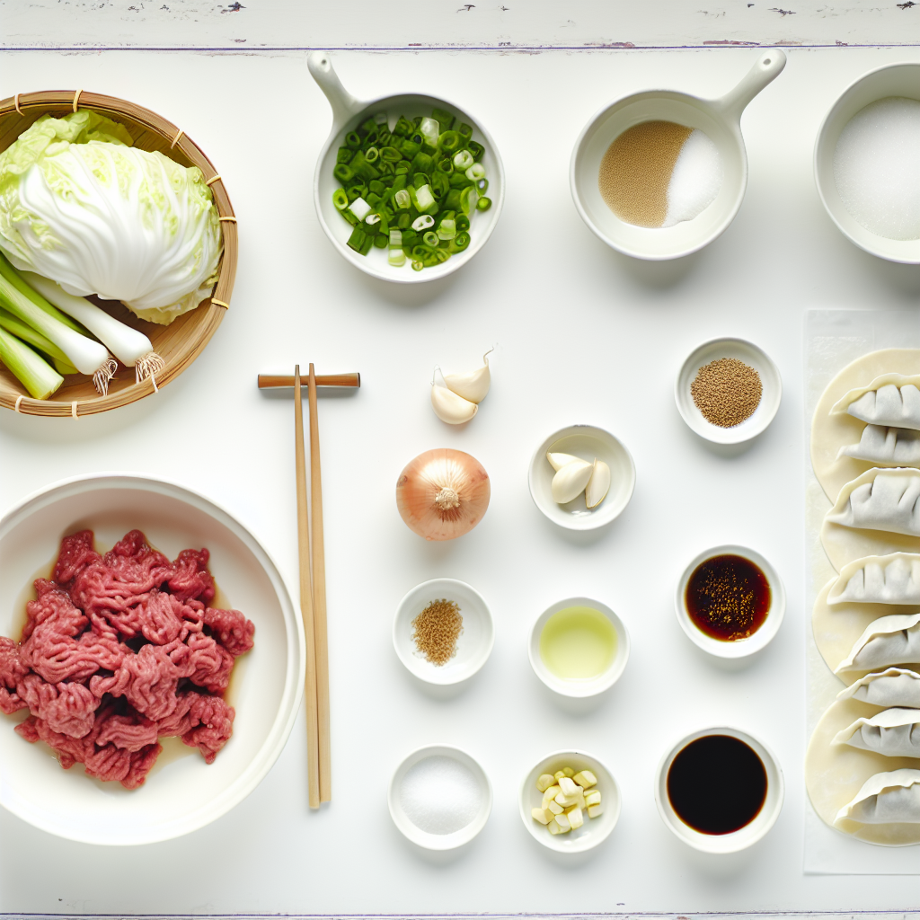 Authentic Chinese Beef Dumplings (Homemade Jiaozi) Recipe - Recipe Image