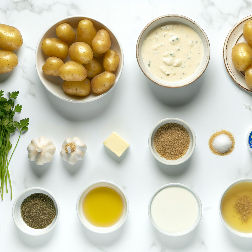 Creamy Garlic Baby Potatoes Recipe - Recipe Image