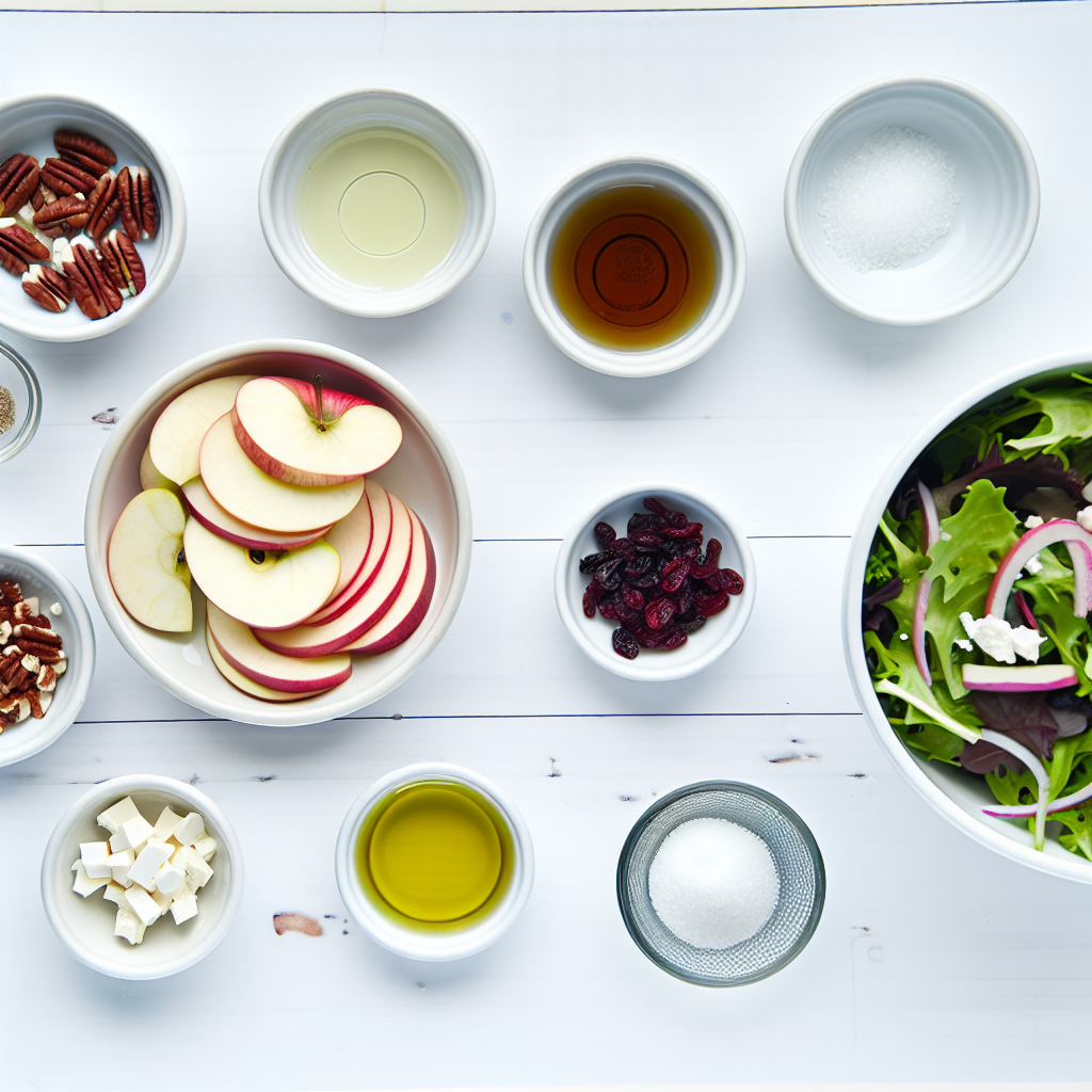 Honeycrisp Apple Salad with Pecans & Cranberries Recipe - Recipe Image