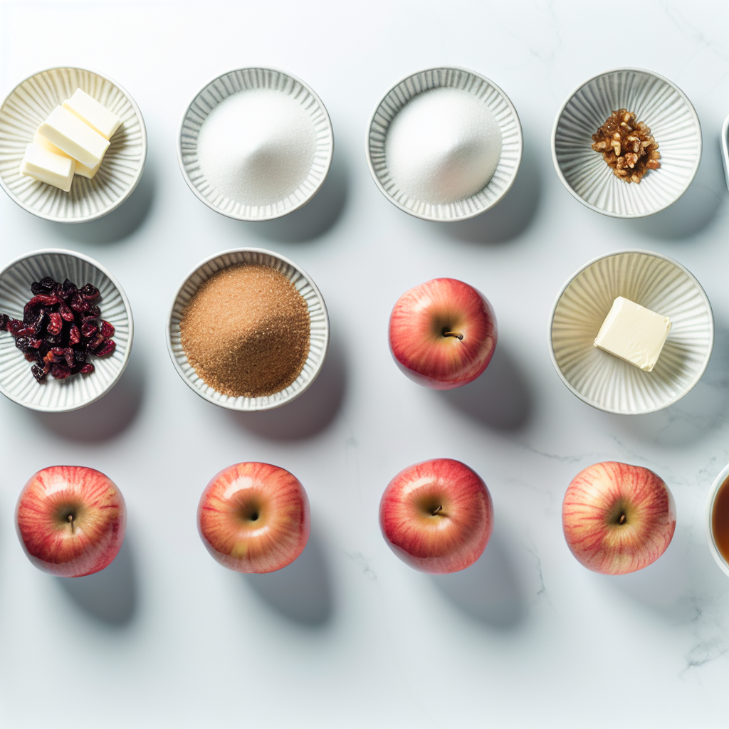 Baked Apples with Cranberries, Walnuts, and Caramel Sauce Recipe - Recipe Image