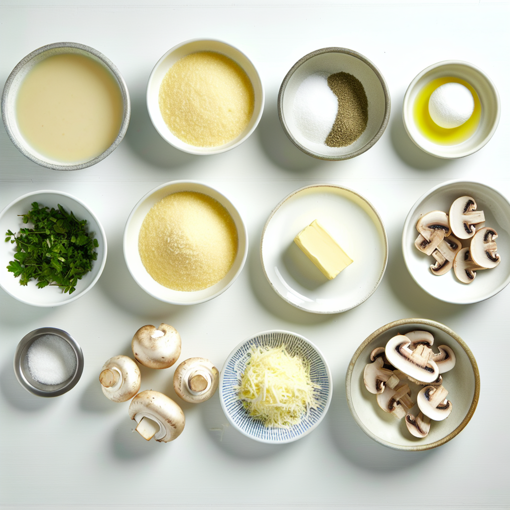 Creamy Garlic Polenta with Mushrooms Recipe - Recipe Image