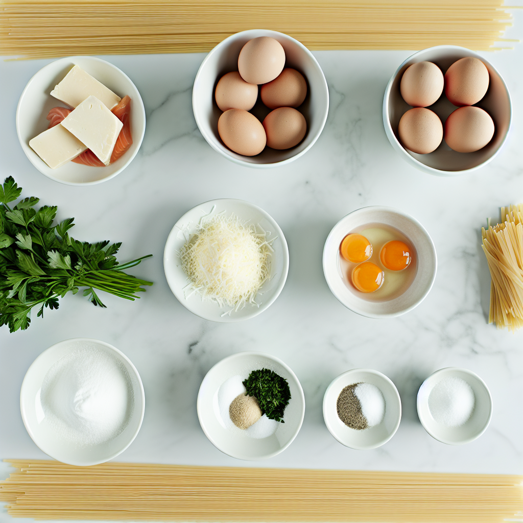 Smoked Salmon Pasta Carbonara Recipe - Recipe Image