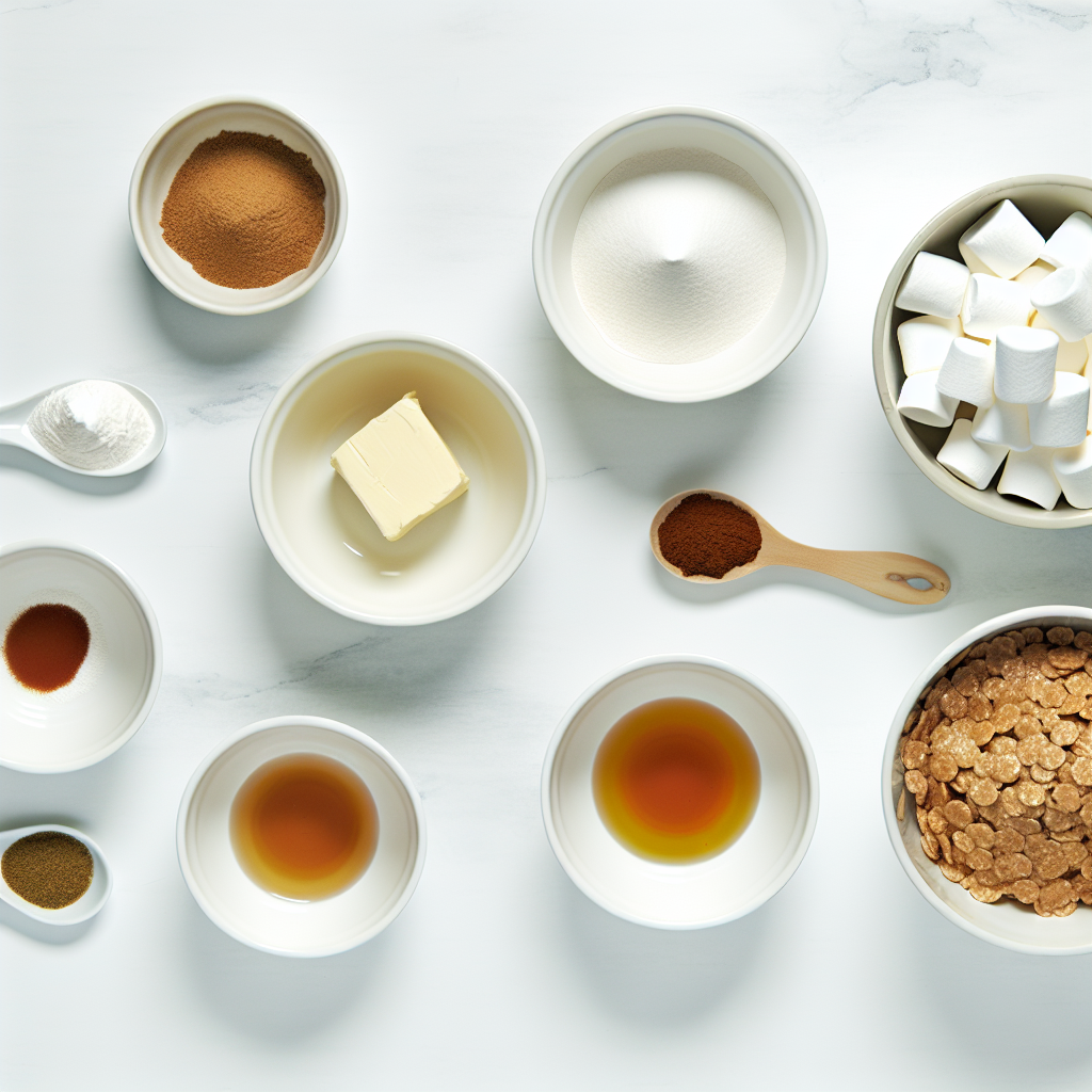 Gingerbread Rice Krispie Treats Recipe - Recipe Image