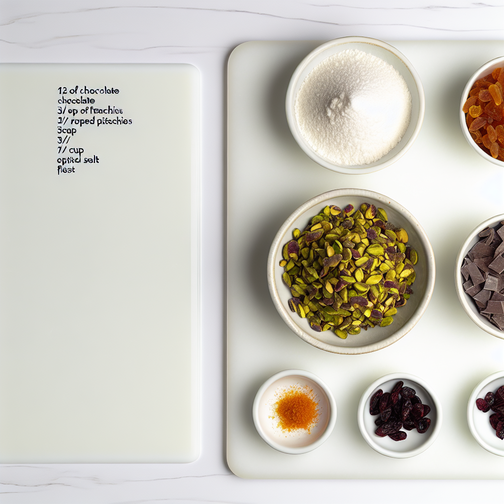 Pistachio Cranberry Chocolate Bark Recipe - Recipe Image