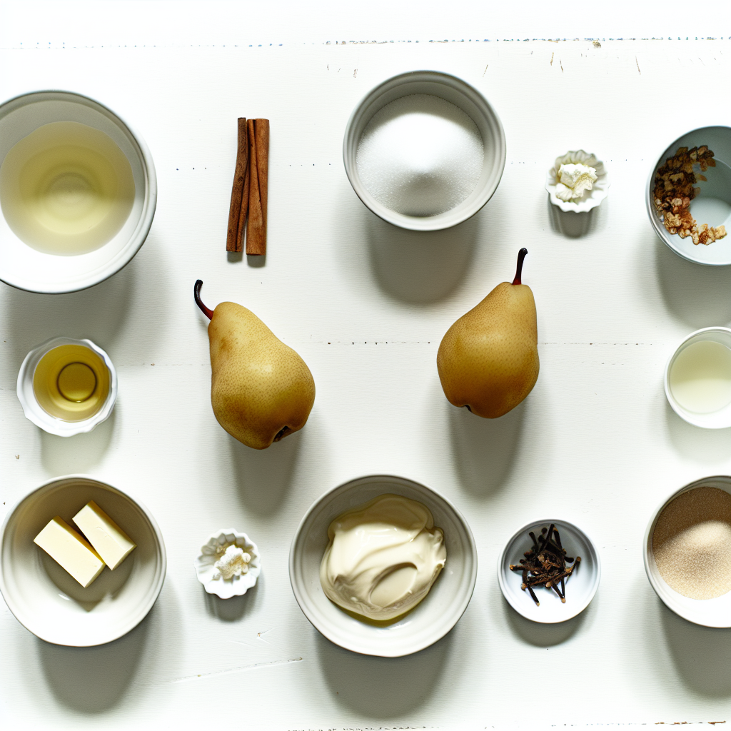 Elegant Poached Pears: A Sophisticated Dessert Recipe - Recipe Image