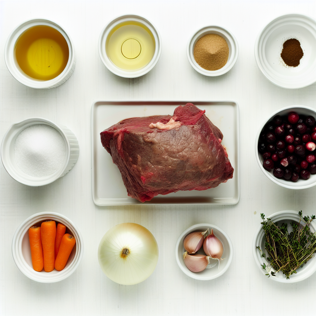 Slow-Braised Beef Roast with Cranberry Balsamic Glaze Recipe - Recipe Image