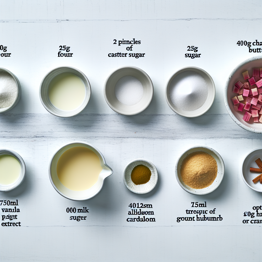 Vanilla Cardamom Vegan Custard Tart with Rhubarb (Optional) Recipe - Recipe Image