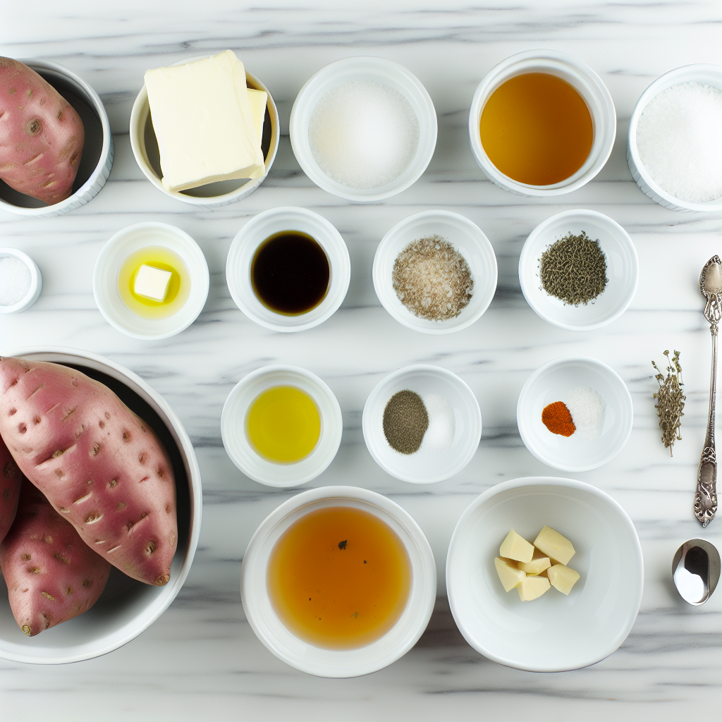 Melting Sweet Potatoes: Roasted with Garlic and Herb Glaze Recipe - Recipe Image