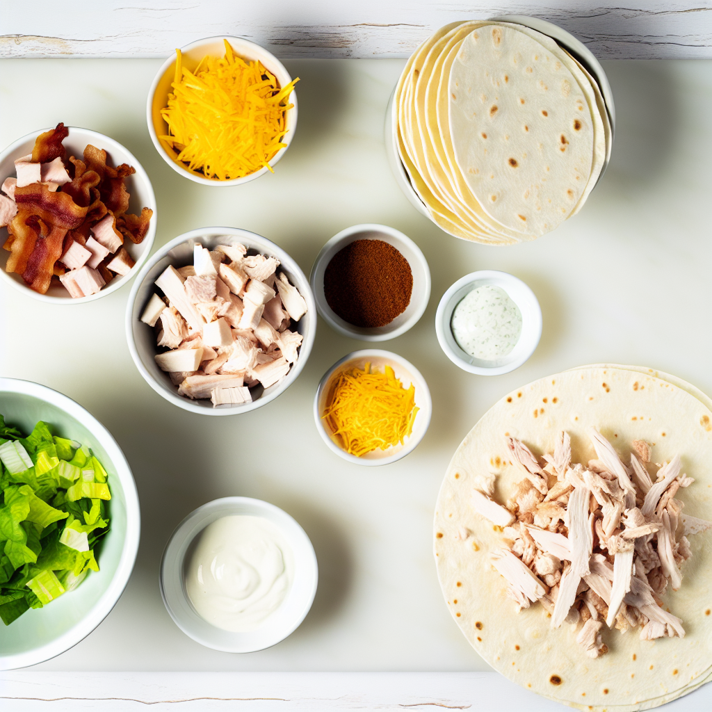 Tasty Bacon Ranch Chicken Wraps Recipe - Recipe Image