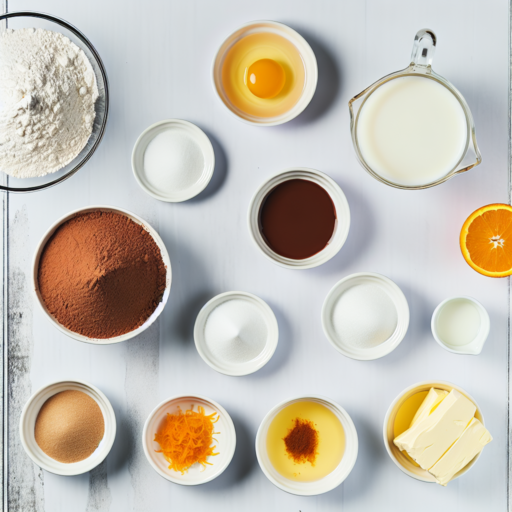 Chocolate Orange Layer Cake with Orange Curd – Easy & Delicious Recipe - Recipe Image