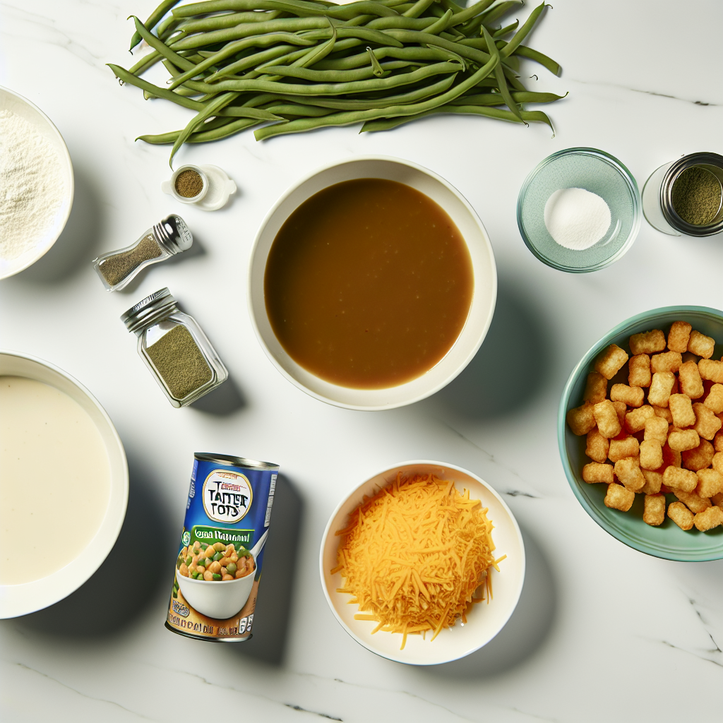 Green Bean Tater Tot Casserole Recipe - Recipe Image