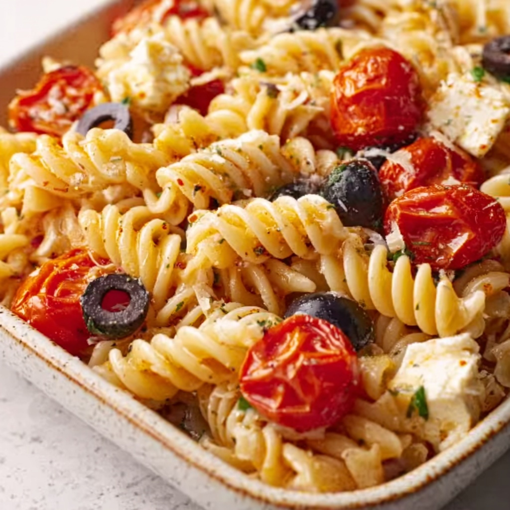 Baked Mediterranean Pasta Recipe - Recipe Image