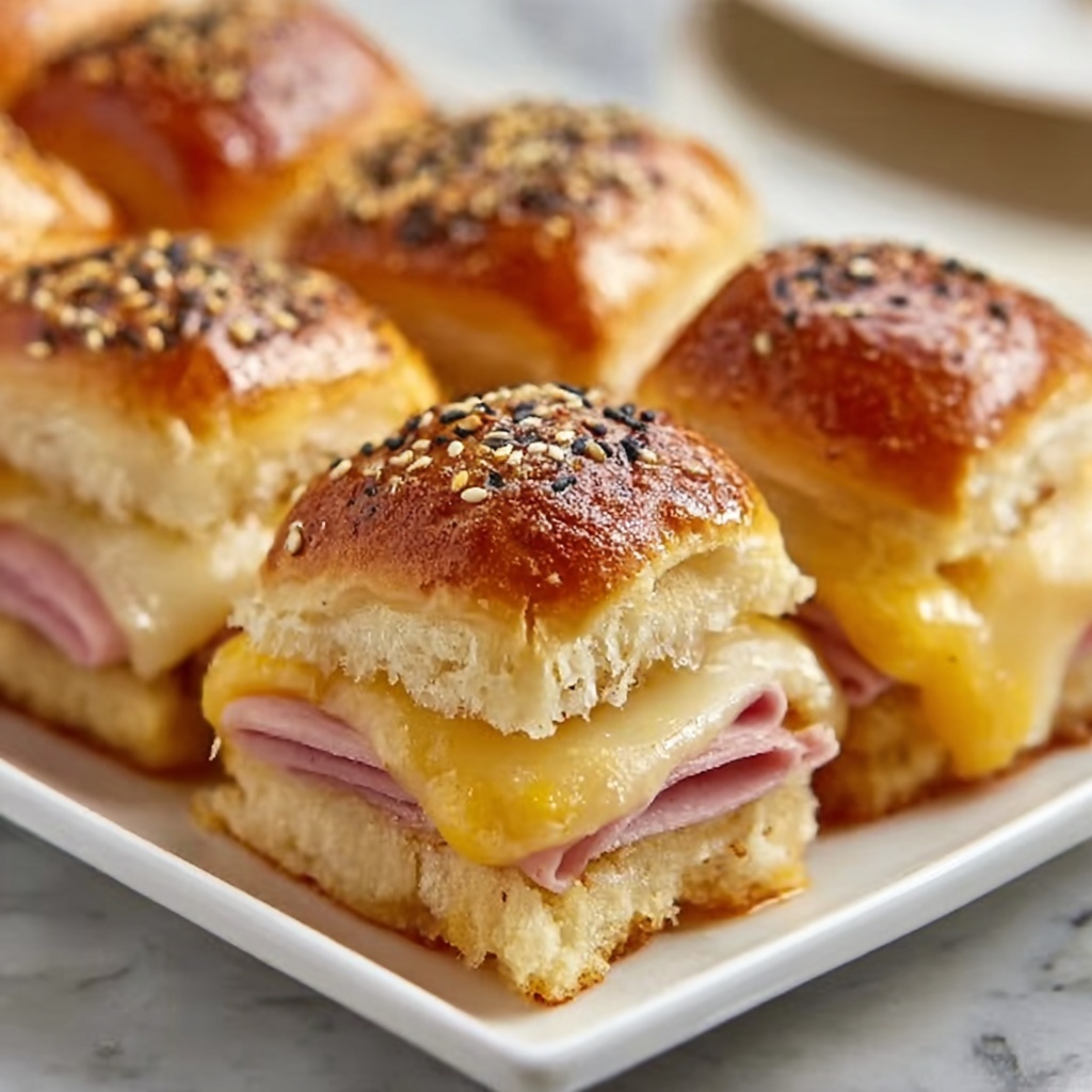 Leftover Ham and Cheese Sliders Recipe - Recipe Image