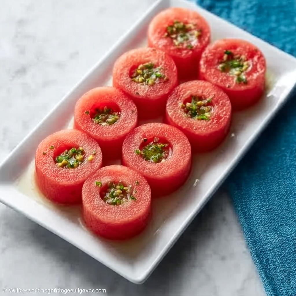 Watermelon Goat Cheese Salad Recipe - Recipe Image