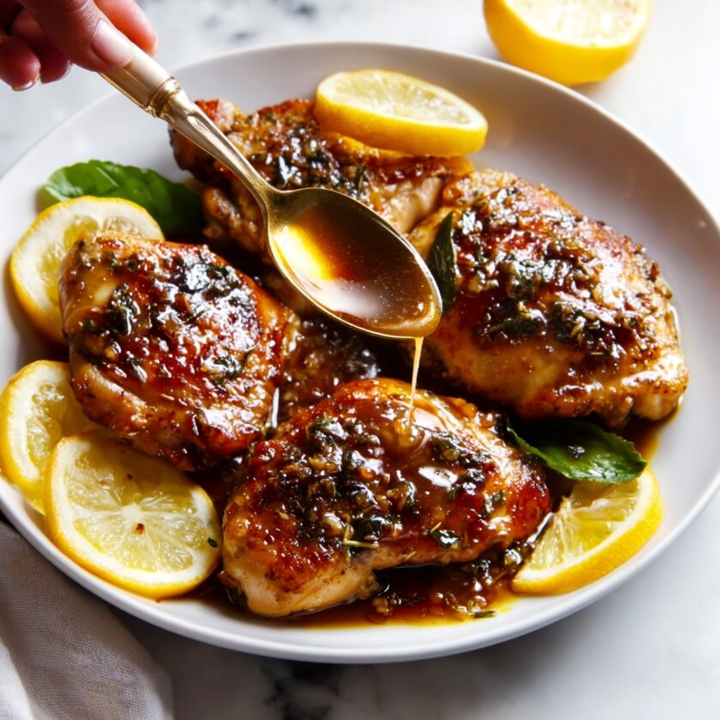 Honey Garlic Lemon Pepper Chicken Thighs Recipe - Recipe Image