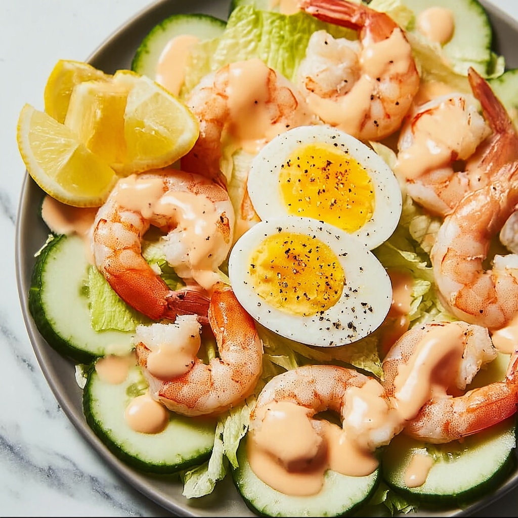 Classic Shrimp Louie Salad: An Amazing Ultimate Seafood Delight Recipe - Recipe Image