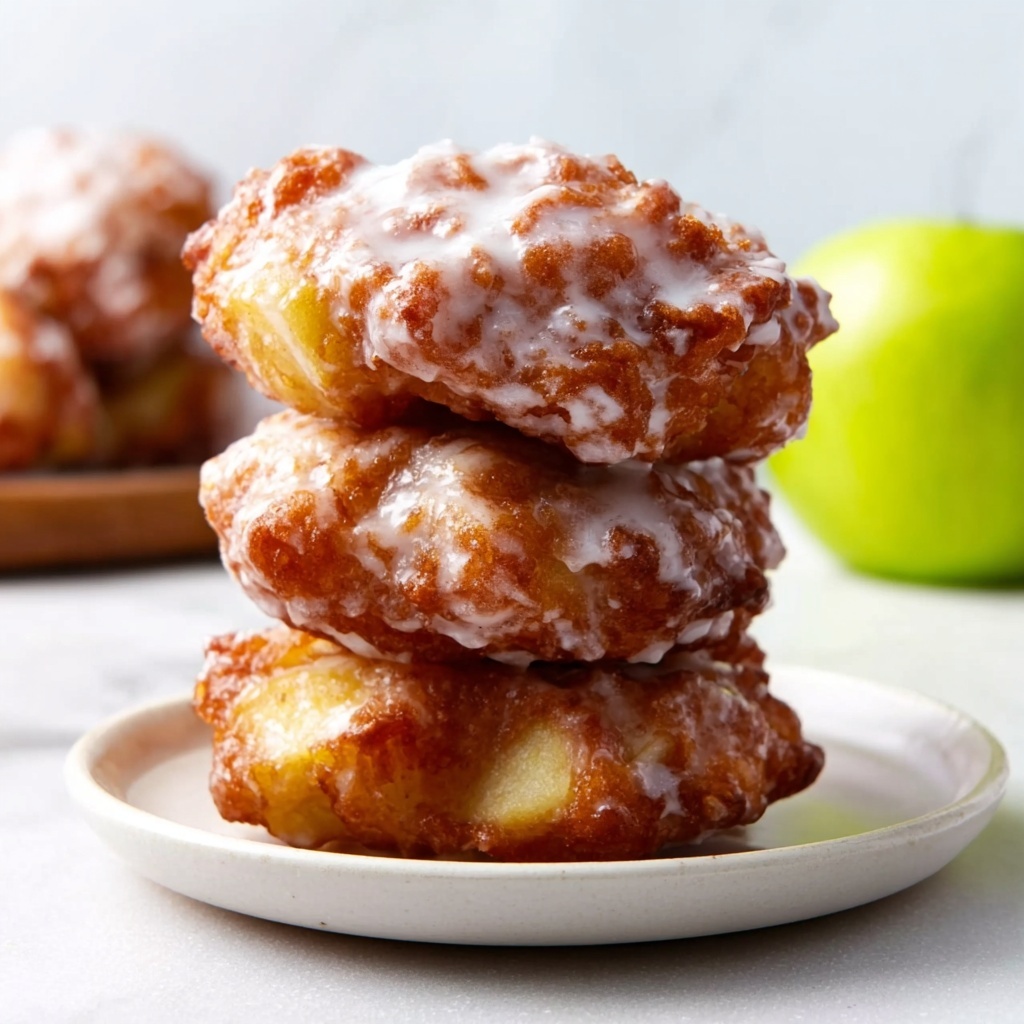 Homemade Apple Fritters with Cinnamon Glaze Recipe - Recipe Image