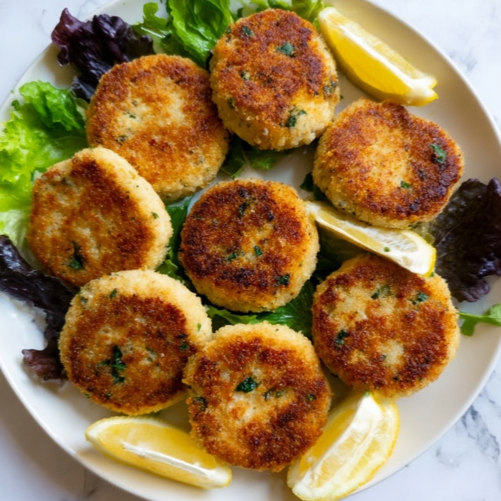 Easy Salmon Patties with Lemon Recipe - Recipe Image