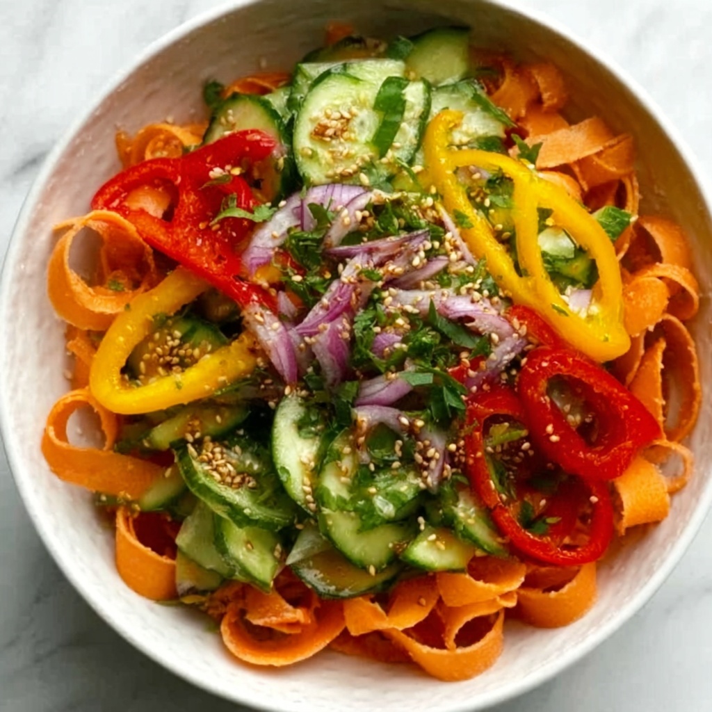 Viral Cucumber Pepper Salad Recipe - Recipe Image