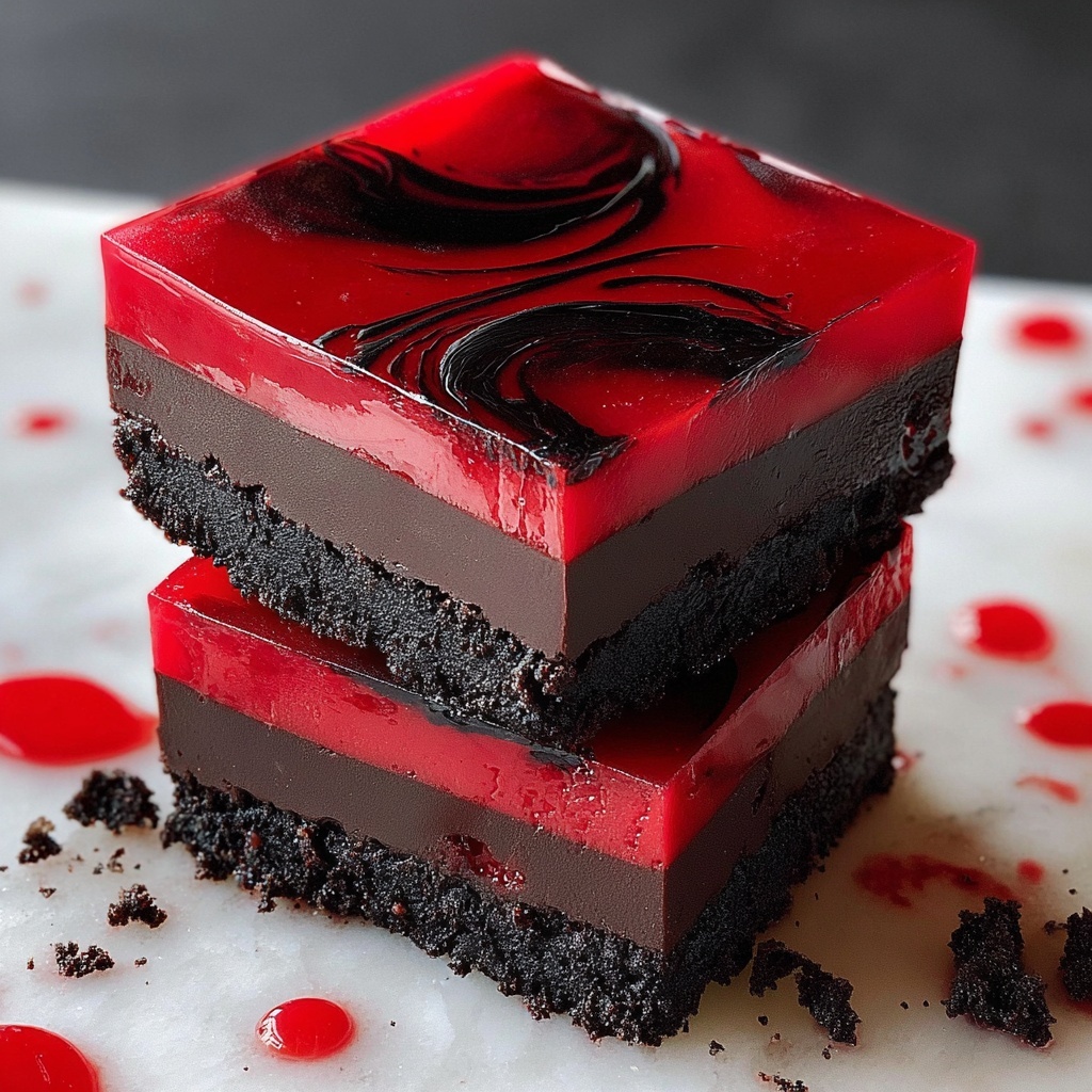 Vampire Fudge: A Spooky Chocolate and Peanut Butter Treat Recipe - Recipe Image