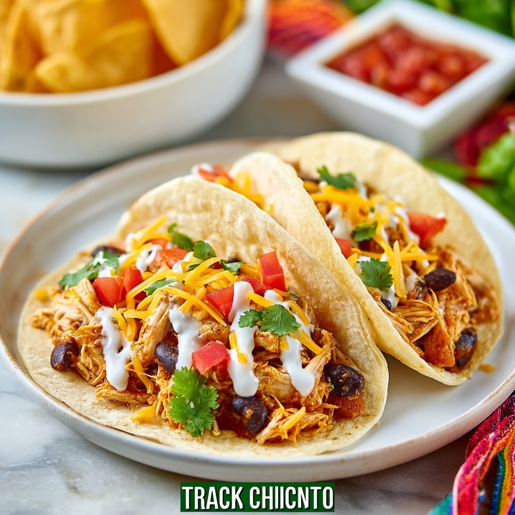 Crockpot Chicken Tacos Recipe - Recipe Image