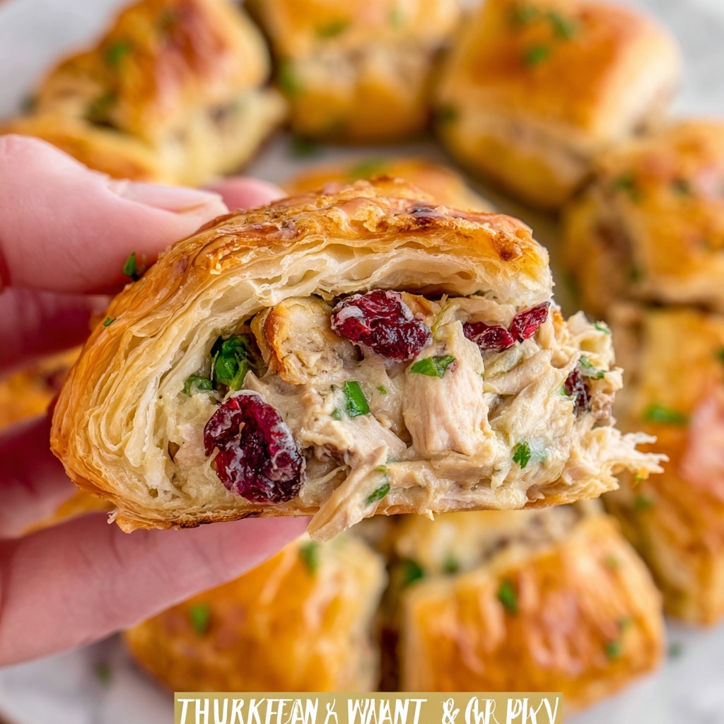Turkey and Cranberry Wreath Recipe - Recipe Image