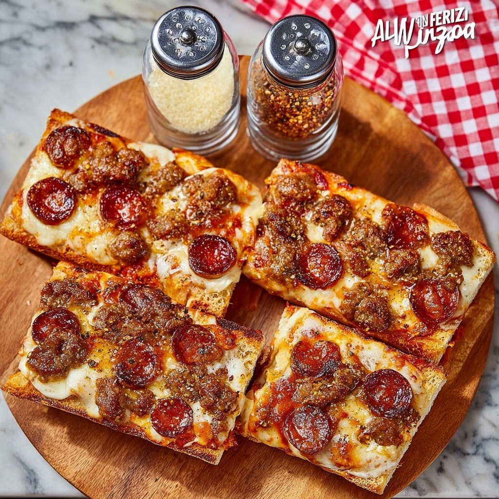 Homemade Air Fryer French Bread Pizza Recipe - Recipe Image