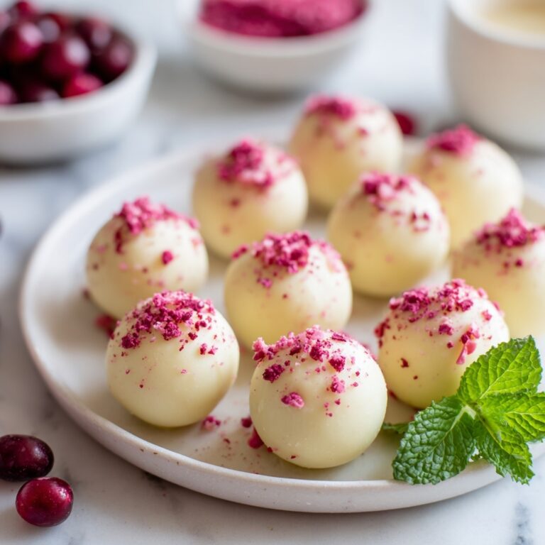 White Chocolate Raspberry Truffles Recipe