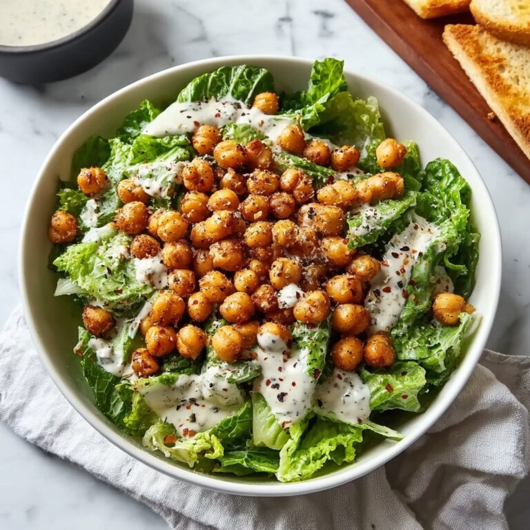 Vegan Caesar Salad with Roasted Chickpeas Recipe