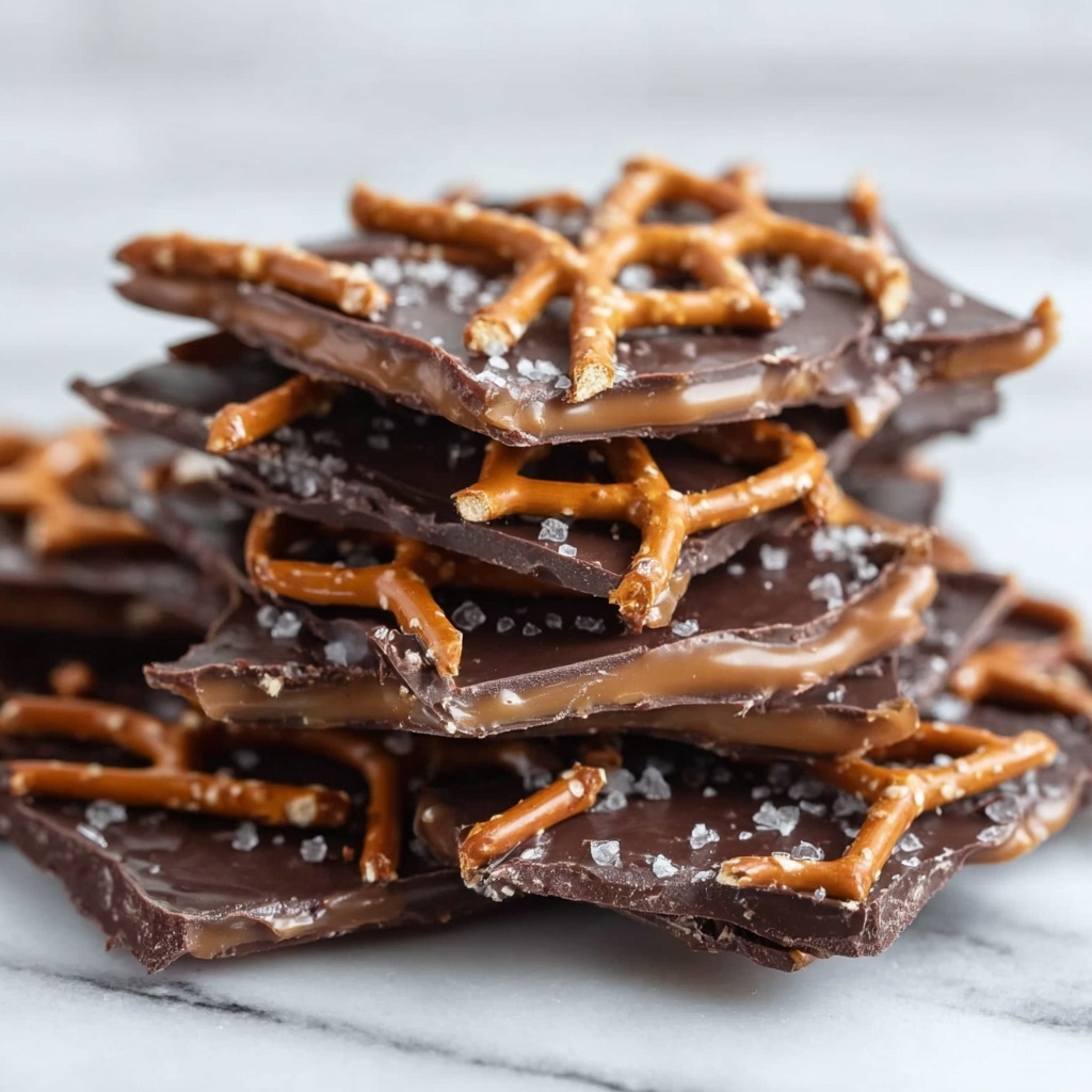 Salted Caramel Pretzel Bark: Irresistible Sweet-Salty Treat Recipe - Recipe Image