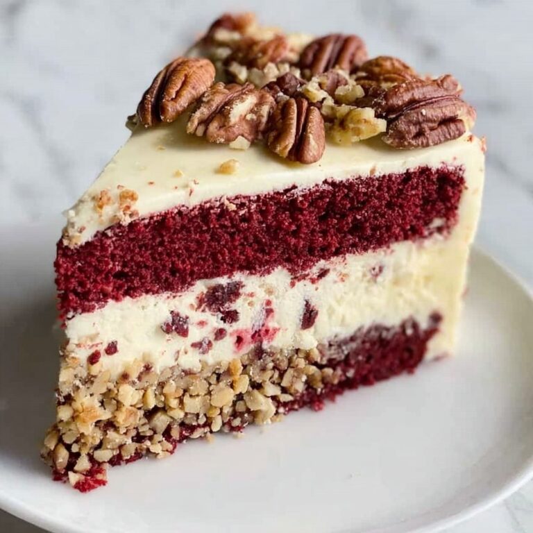 Pecan Red Velvet Cheesecake Recipe