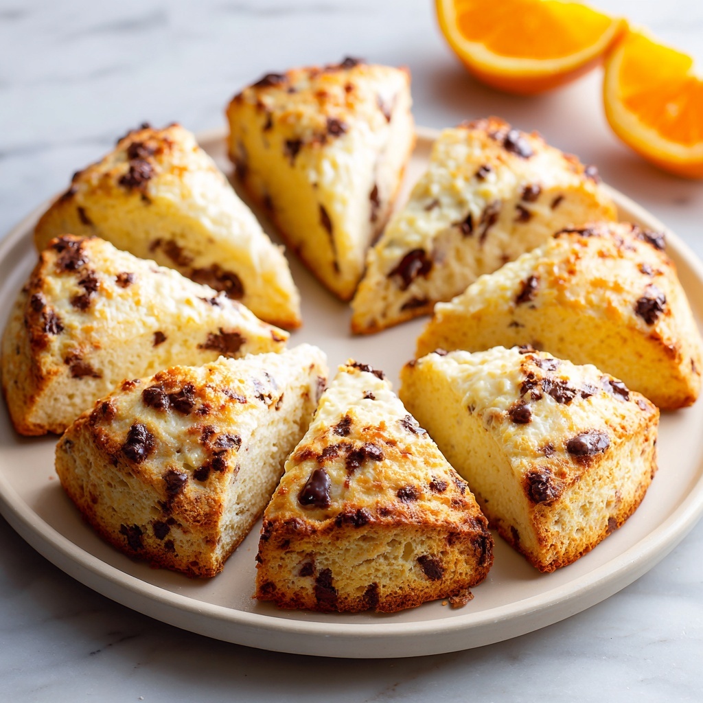 Decadent Chocolate Orange Ricotta Scones Recipe - Recipe Image