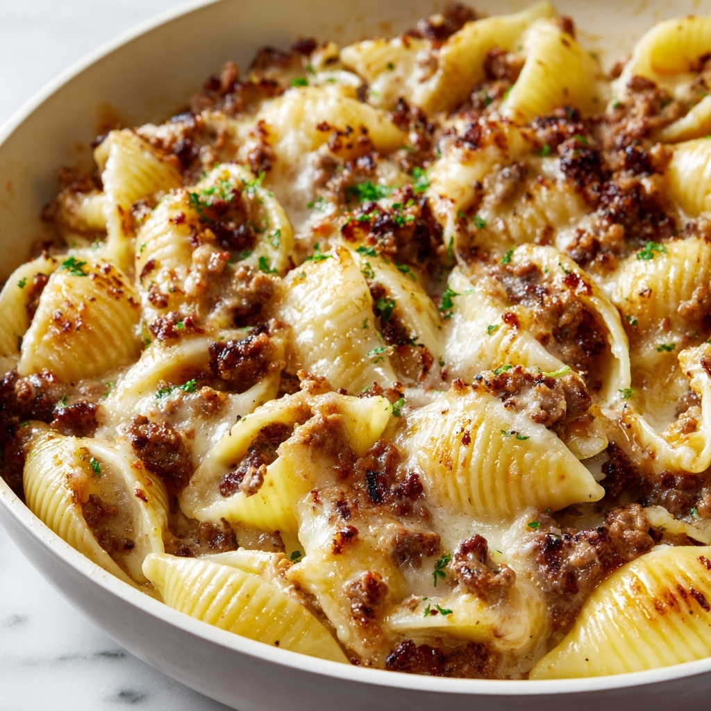 One-Pan French Onion Beef & Tortellini Skillet Recipe - Recipe Image