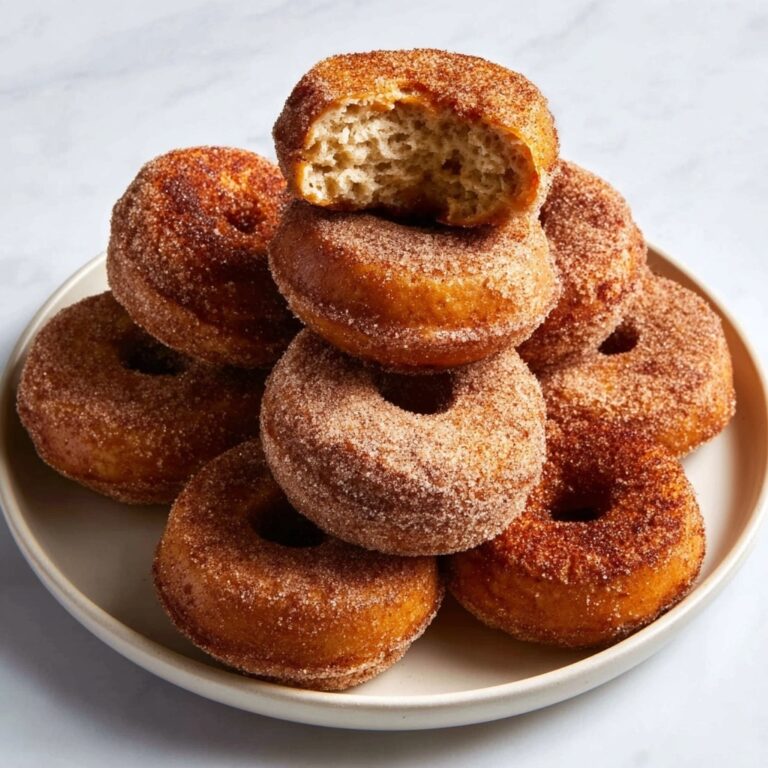 Baked Apple Cider Donuts with Cinnamon-Spice Sugar Coating Recipe