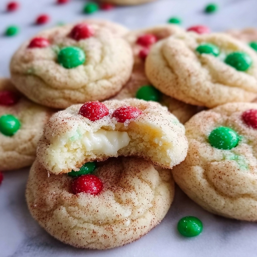 Christmas Cheesecake Snickerdoodle Cookies Recipe - Recipe Image