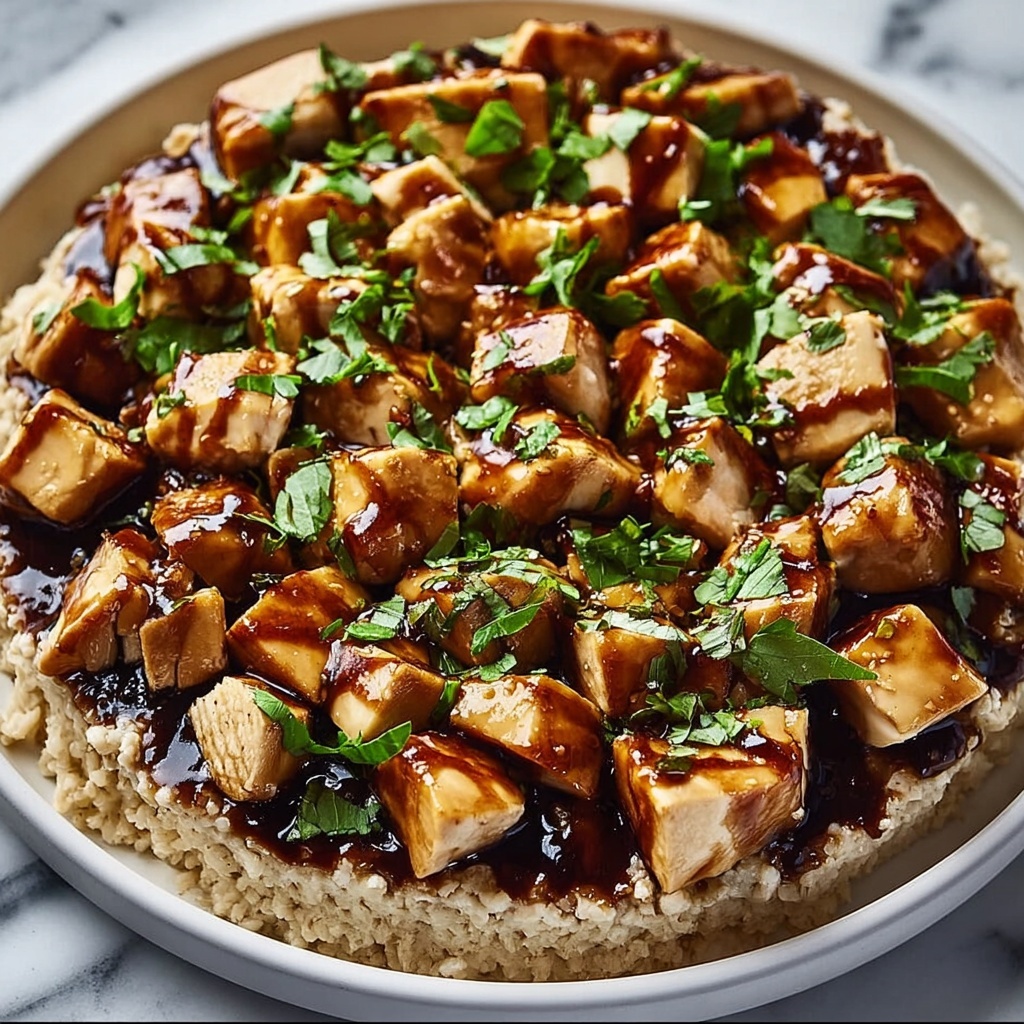 Honey BBQ Chicken Rice Recipe - Recipe Image