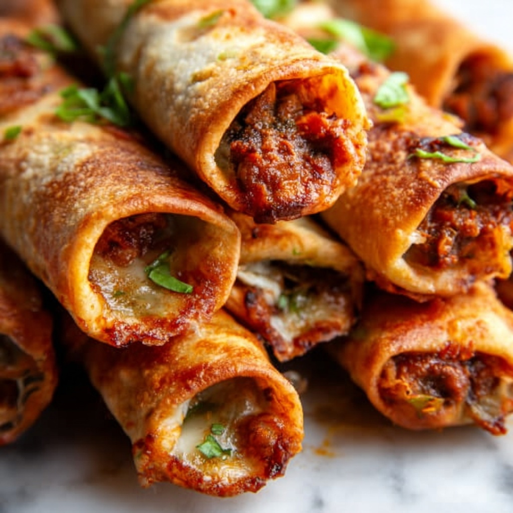 Crispy Jalapeño Popper Beef Taquitos Recipe - Recipe Image