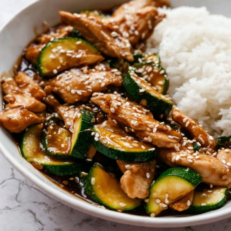 Ponzu Zucchini Stir Fry with Chicken Recipe