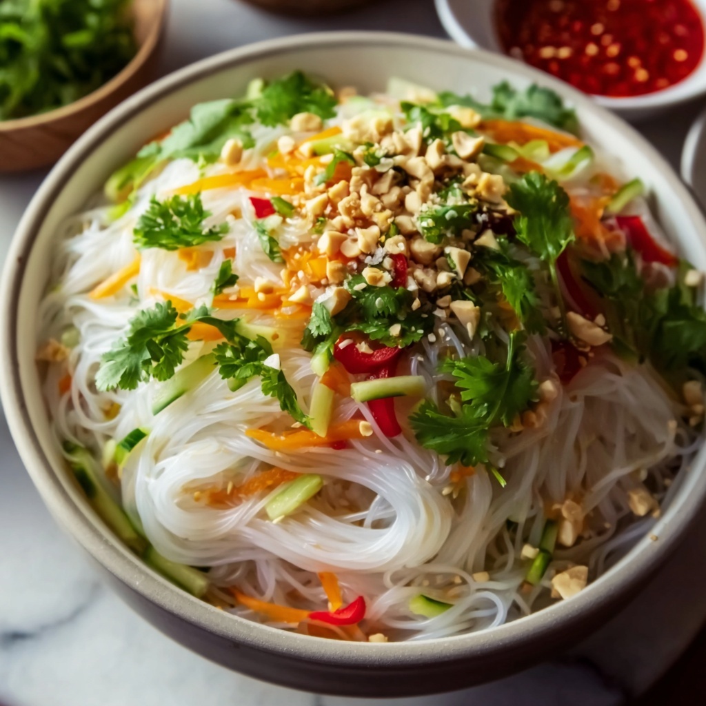 Vietnamese Vermicelli Noodle Salad Recipe - Recipe Image