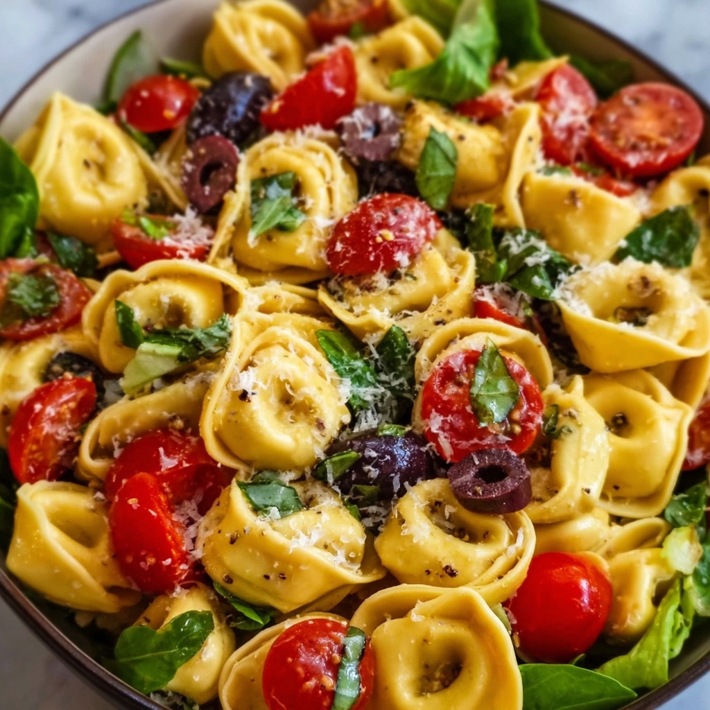 Tortellini Pasta Salad with Cherry Tomatoes, Cucumber, and Feta Recipe - Recipe Image