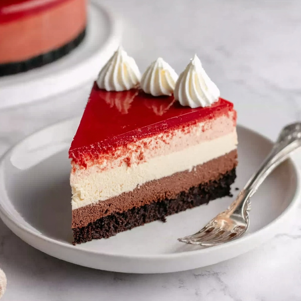 Red Velvet No-Bake Cheesecake Recipe - Recipe Image