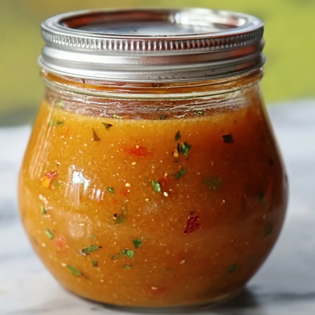 Peach Honey Dijon Balsamic Vinaigrette Recipe - Recipe Image