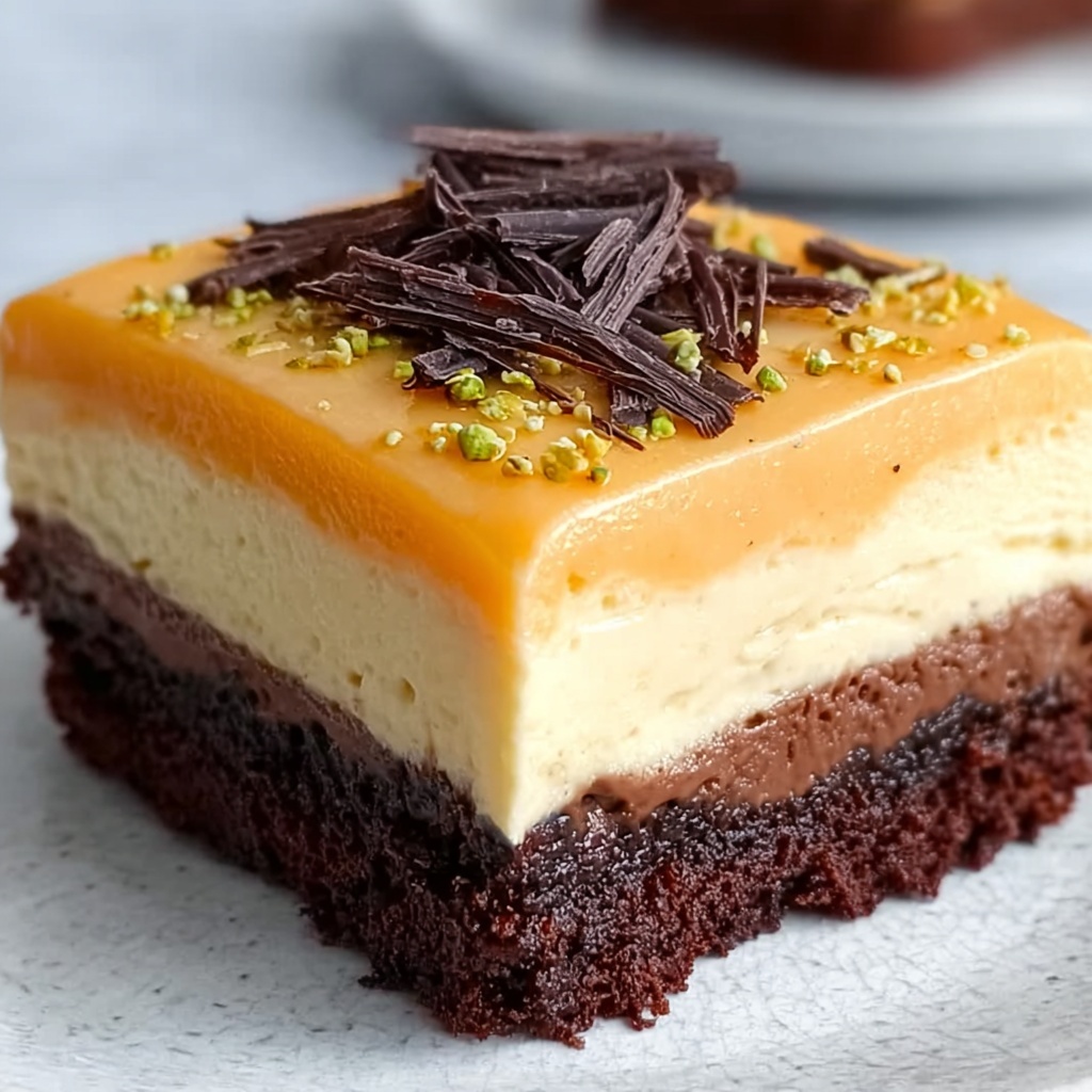 Secret Chocolate Cake with Passion Fruit Mousse Recipe - Recipe Image
