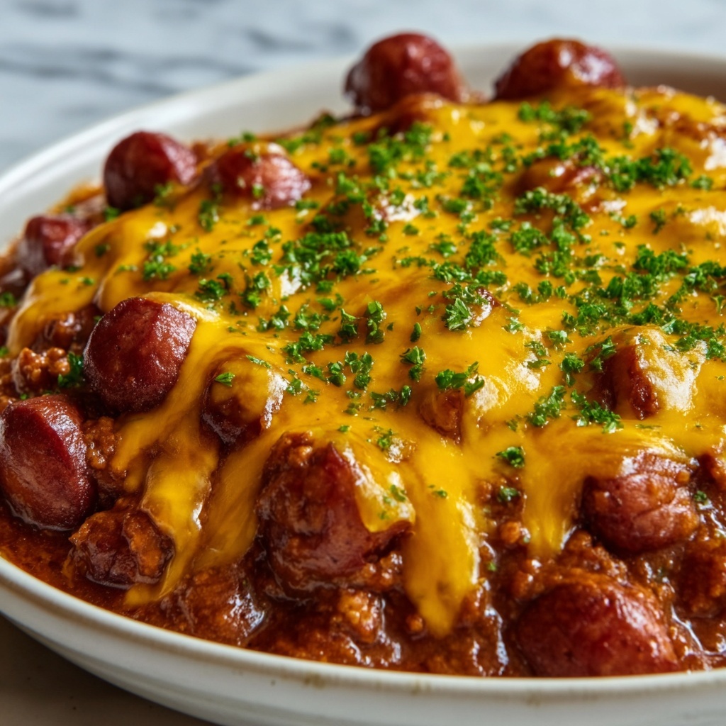 Chili Cheese Dog Casserole Recipe - Recipe Image