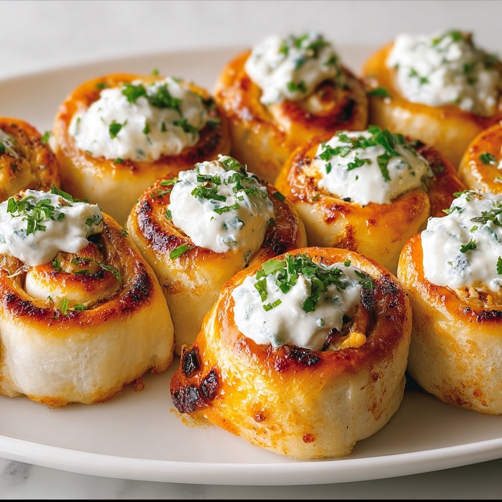 Buffalo Chicken-Stuffed Rolls Recipe - Recipe Image