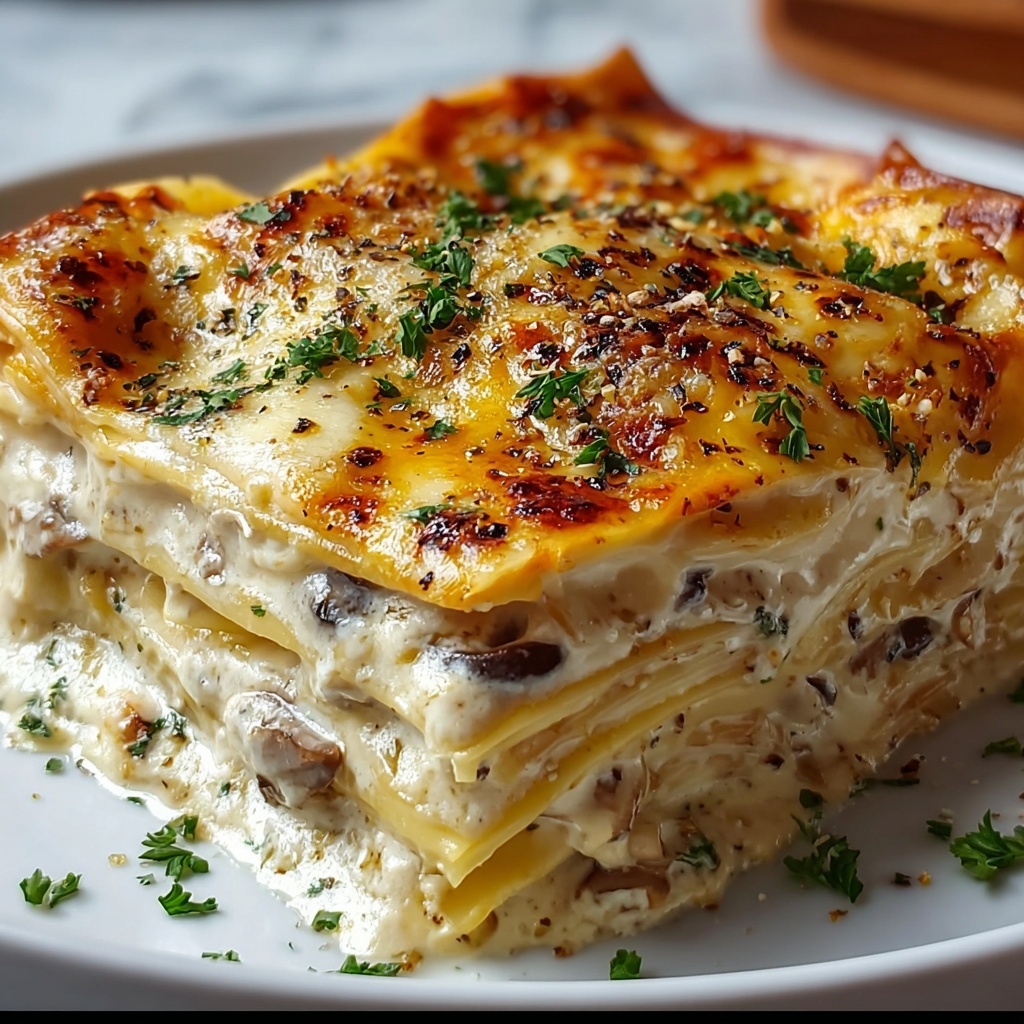 White Cheese Chicken Lasagna Recipe - Recipe Image