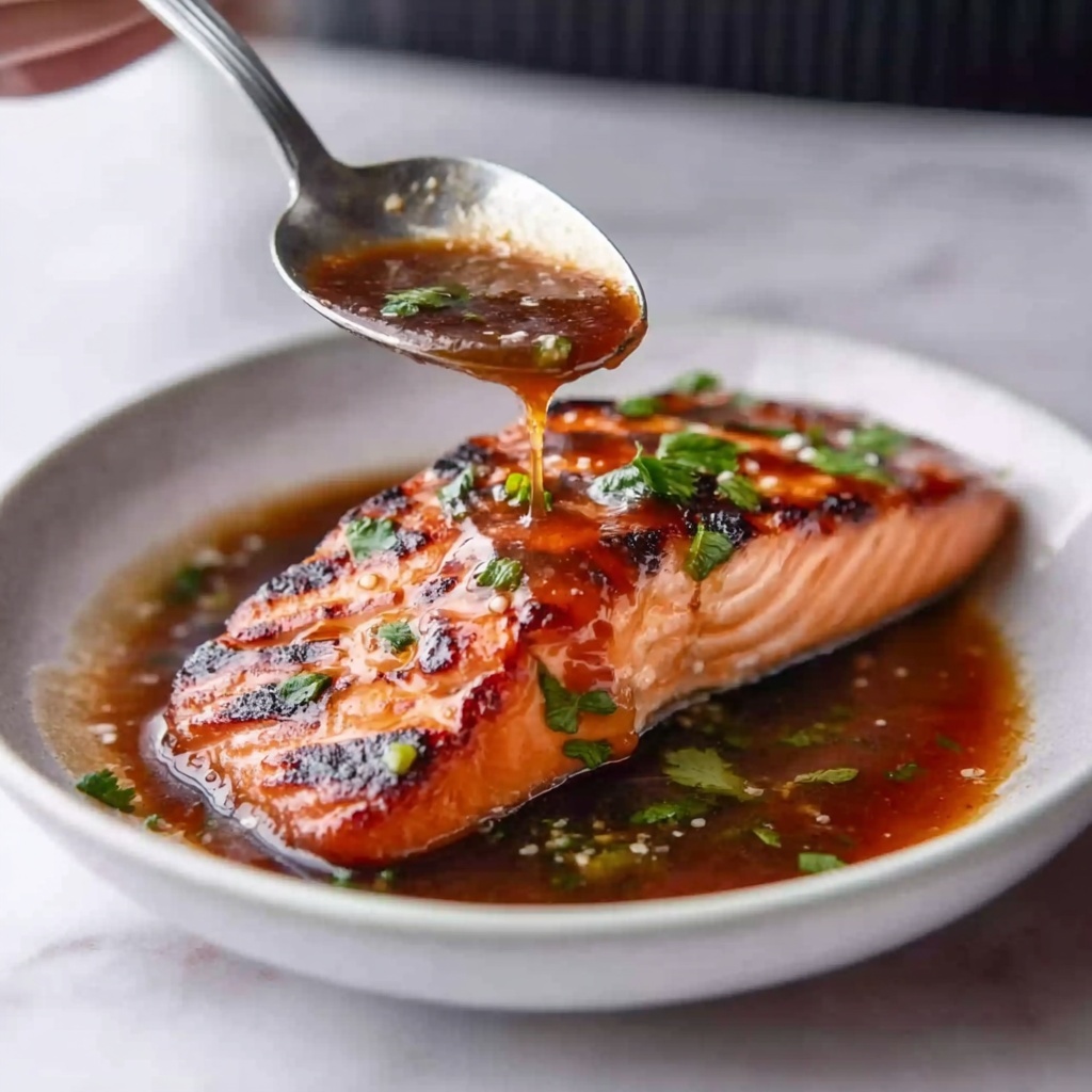 Honey Garlic Glazed Salmon Recipe - Recipe Image