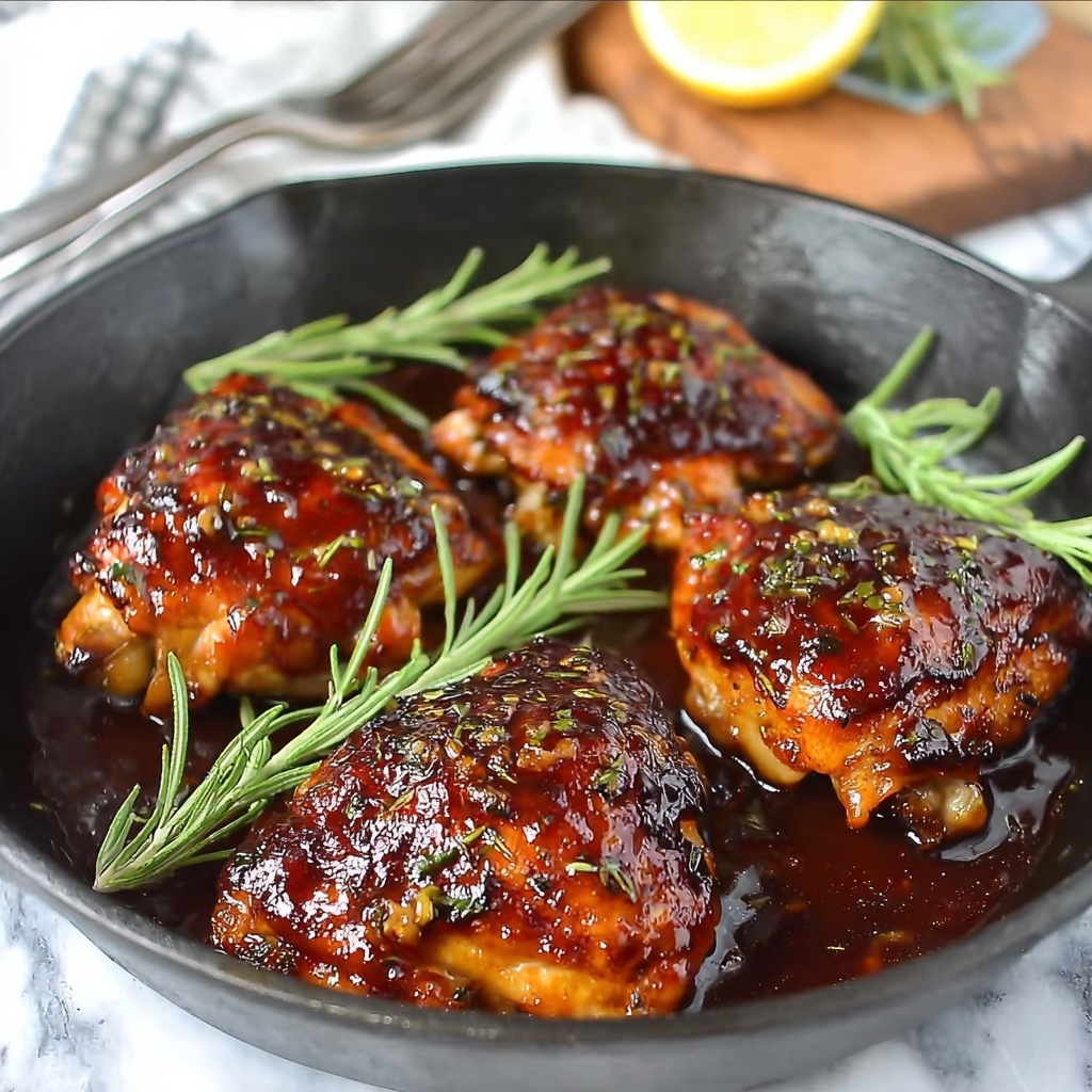 Fig Glazed Skillet Chicken Recipe - Recipe Image
