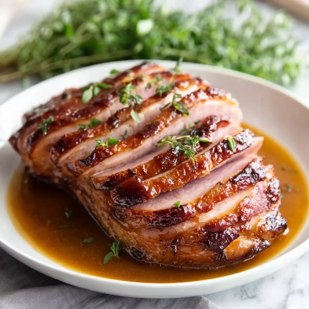 Slow Cooker Glazed Ham with Pineapple and Honey Recipe - Recipe Image