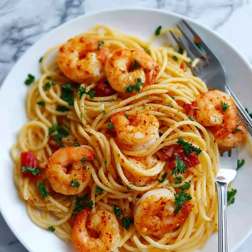 Spicy Shrimp Pasta Recipe - Recipe Image